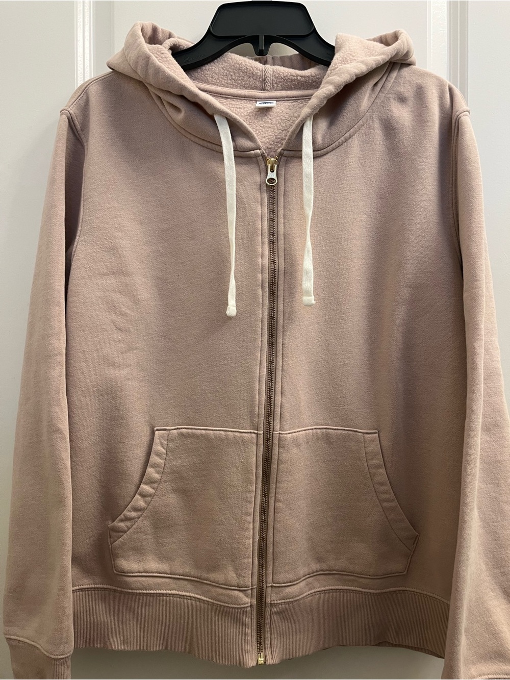 Old Navy Women's Zipper Hoodie Jacket in Dusty Rose/Mauve XL